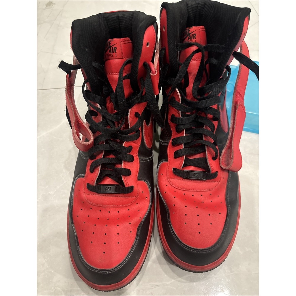 Nike Air Forcé  Red Black AQ3771-994 Size 15